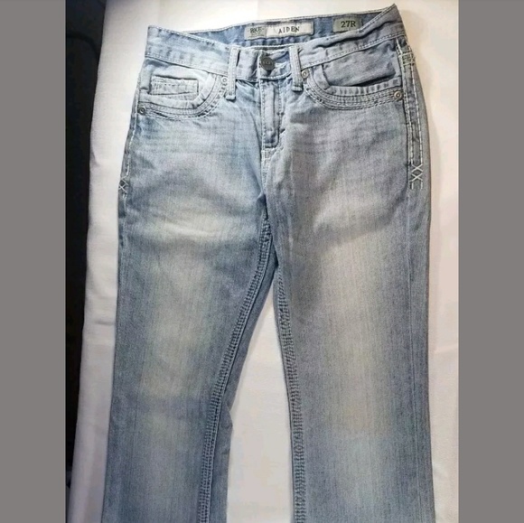 BKE Jeans Aiden Bootcut Size 27R Distressed - Picture 3 of 8